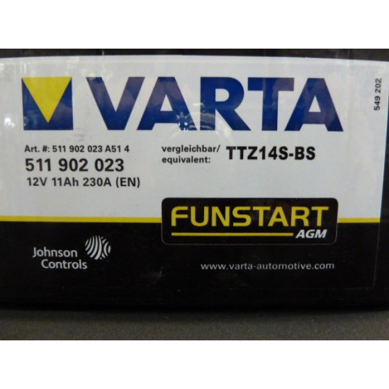 BATTERIE VARTA  YTZ14-BS VMAX 1700      