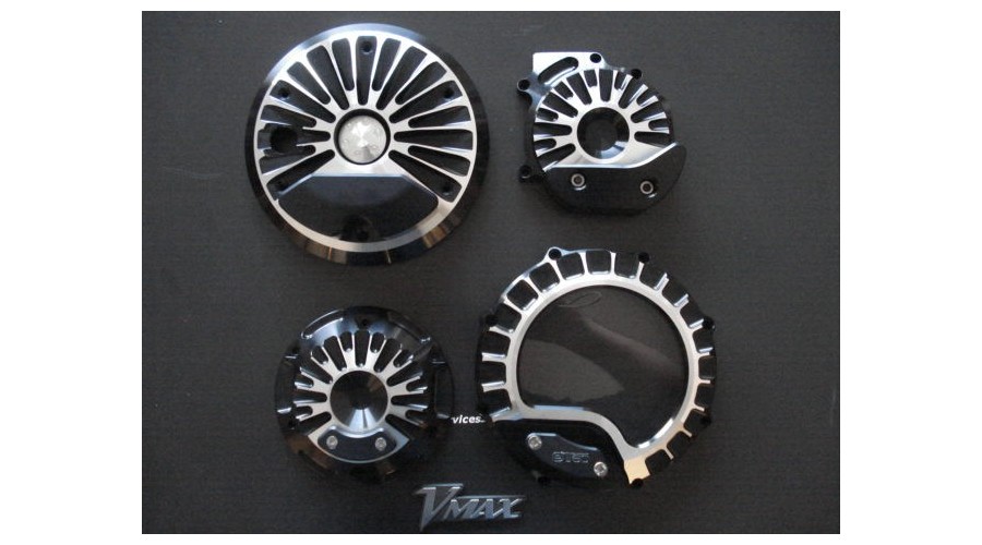 4 CARTERS AILETTES GRIS PEINT VMAX 1700 OTEC