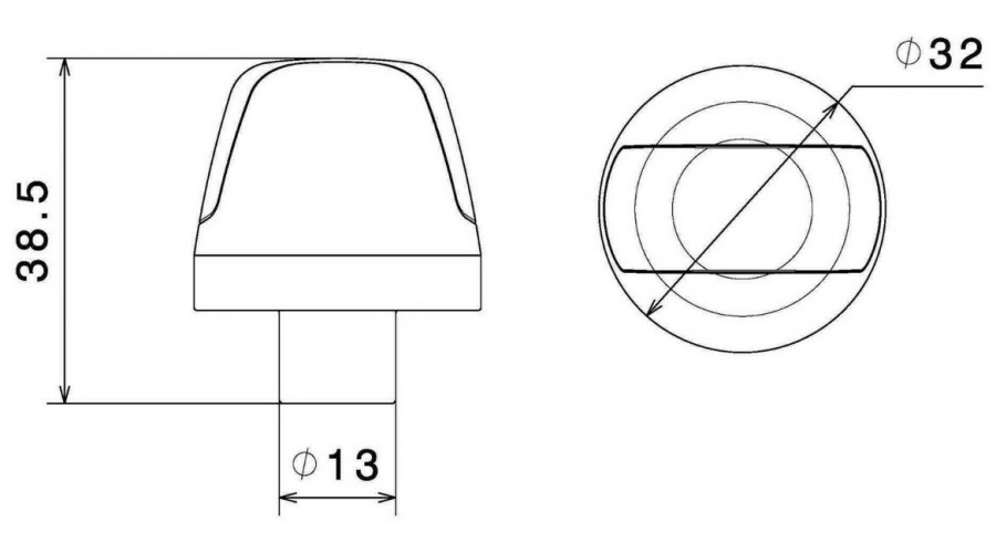 MINI CLIGNOTANT SGUARDO BLACK RIZOMA