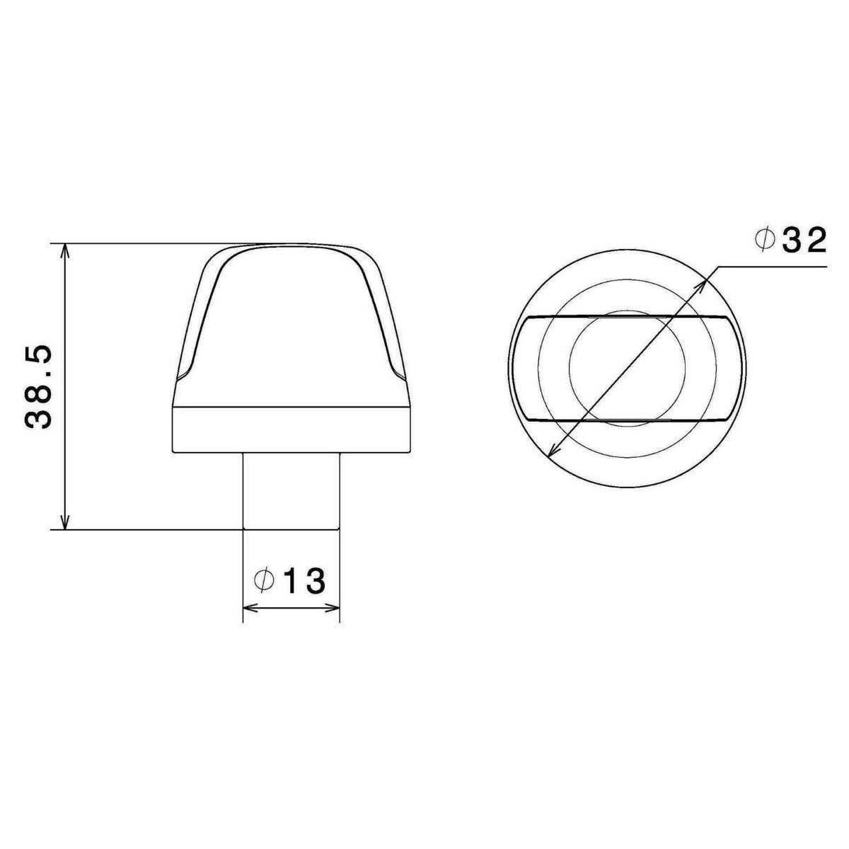 MINI CLIGNOTANT SGUARDO BLACK RIZOMA